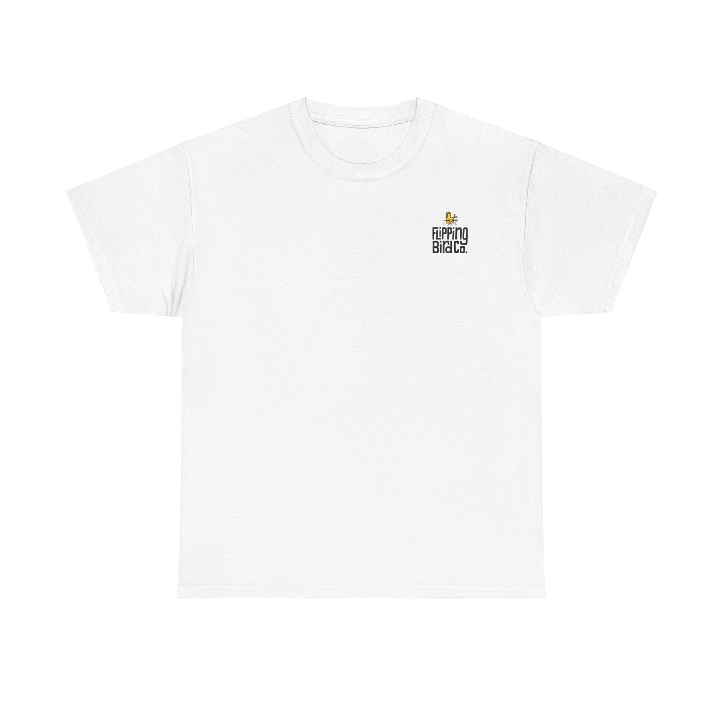 Unisex Heavy Cotton Tee - Duck You Graphic T-Shirt, Fun Skeleton Design