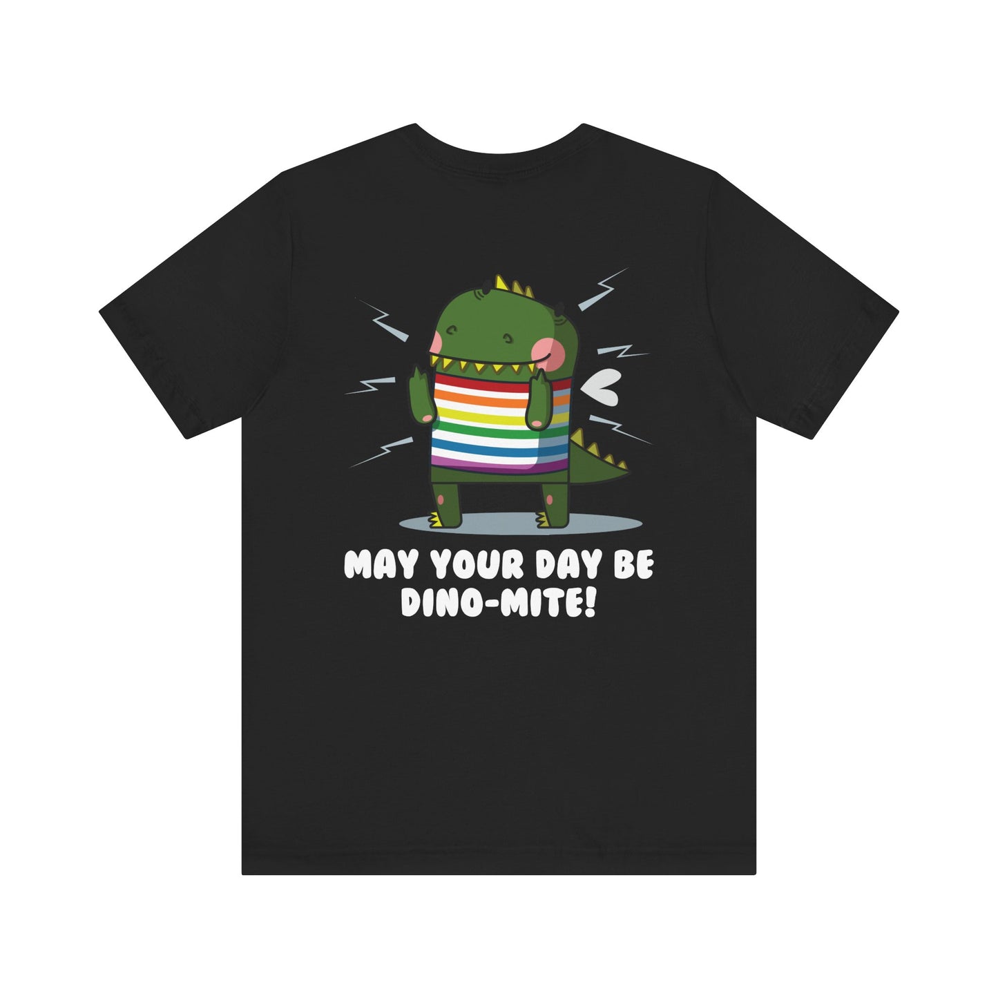 Dino-Mite Unisex Jersey Tee – Fun & Playful Graphic Shirt