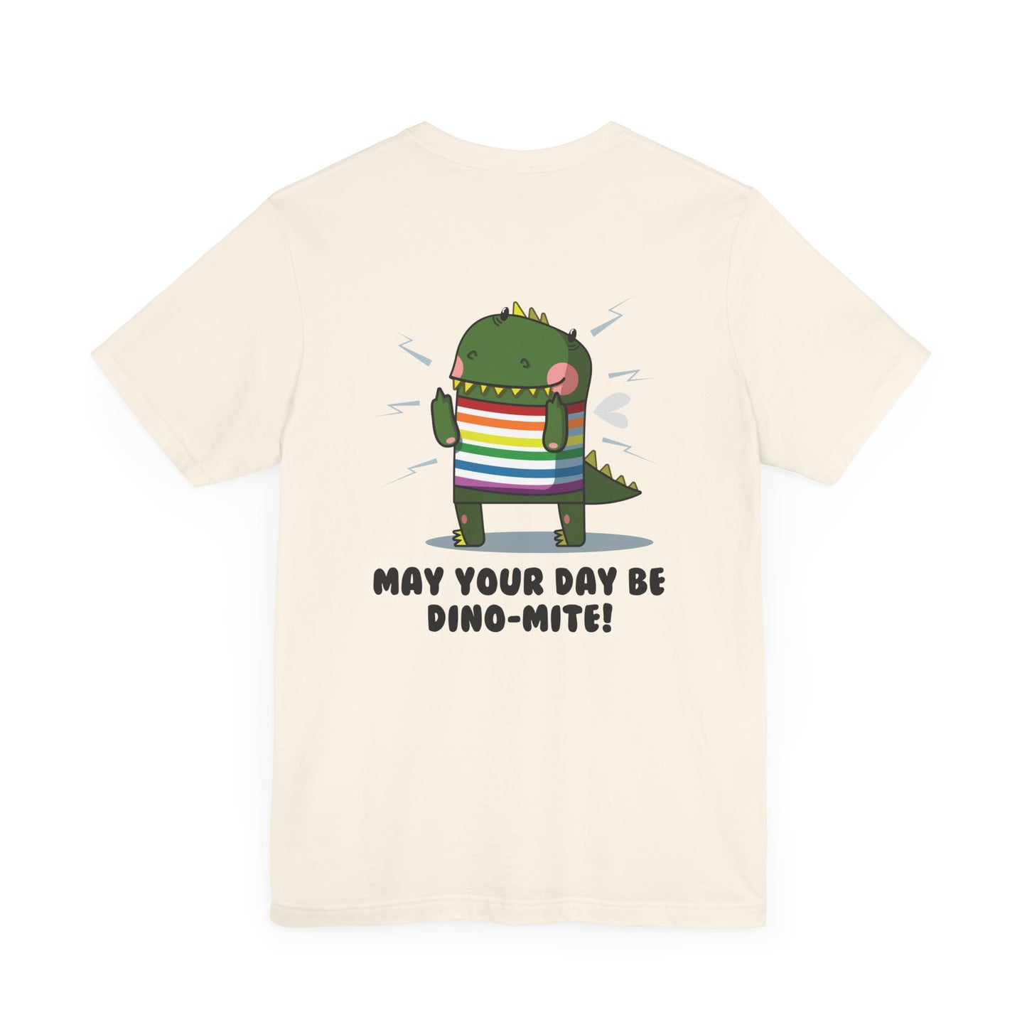 Dino-Mite Unisex Jersey Tee – Fun & Playful Graphic Shirt