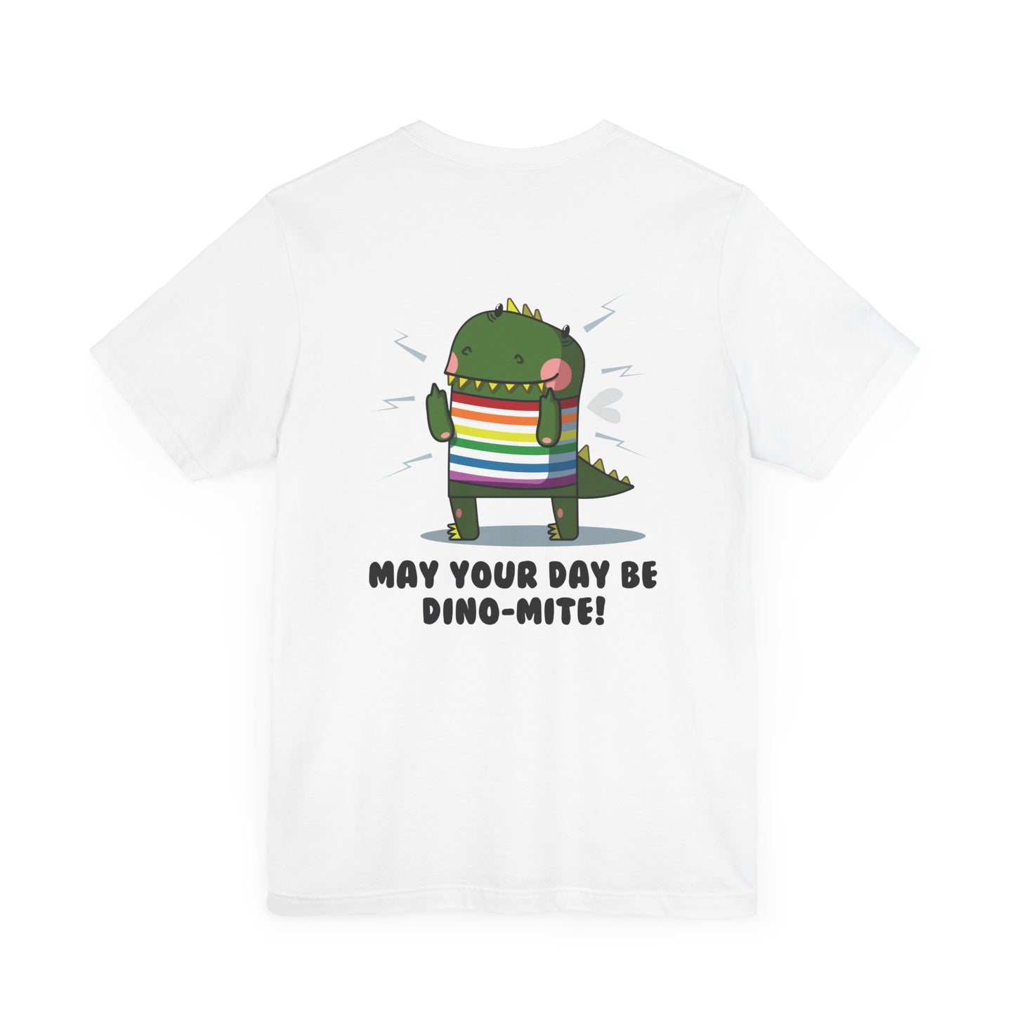 Dino-Mite Unisex Jersey Tee – Fun & Playful Graphic Shirt