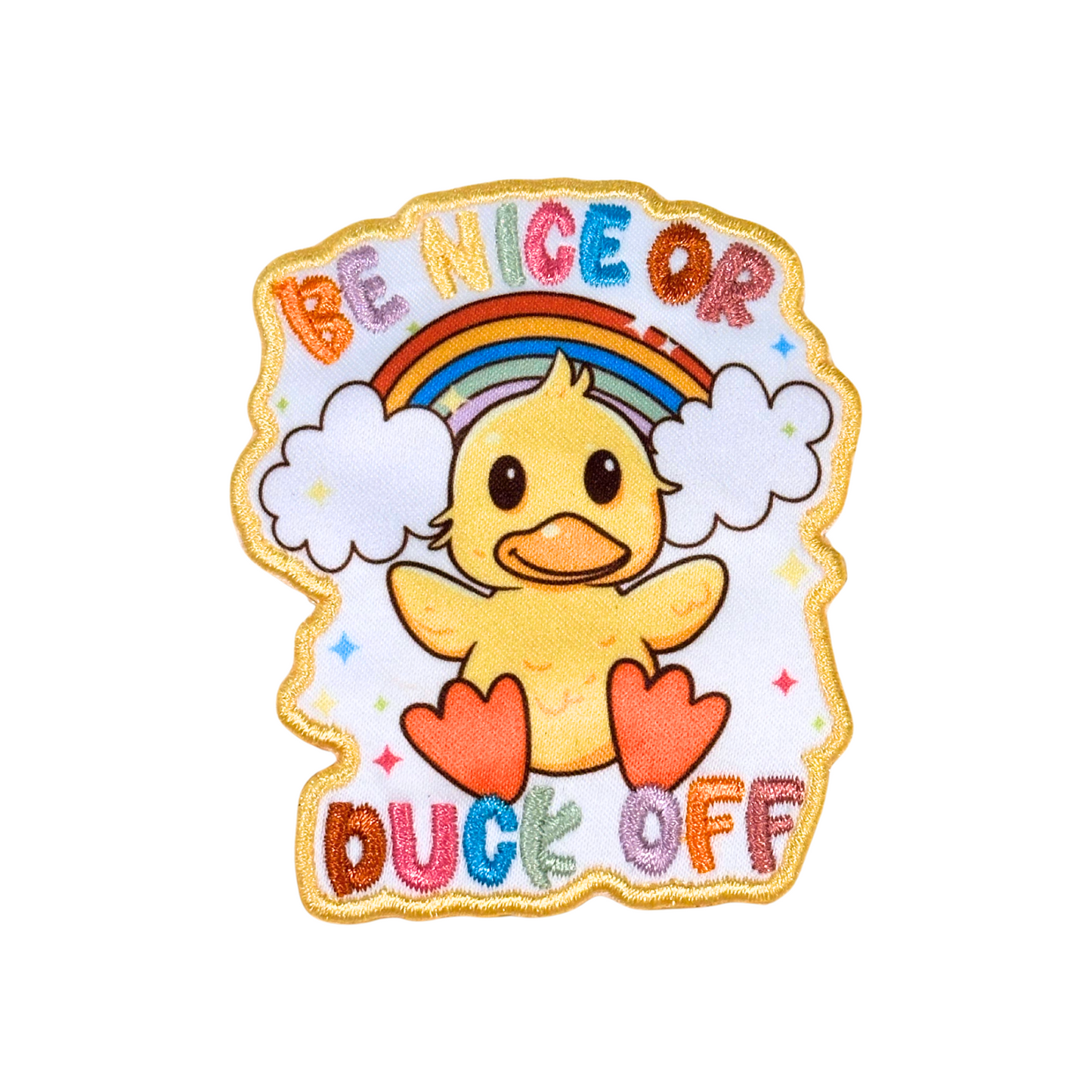 Be Nice or Duck Off Sweatshirt