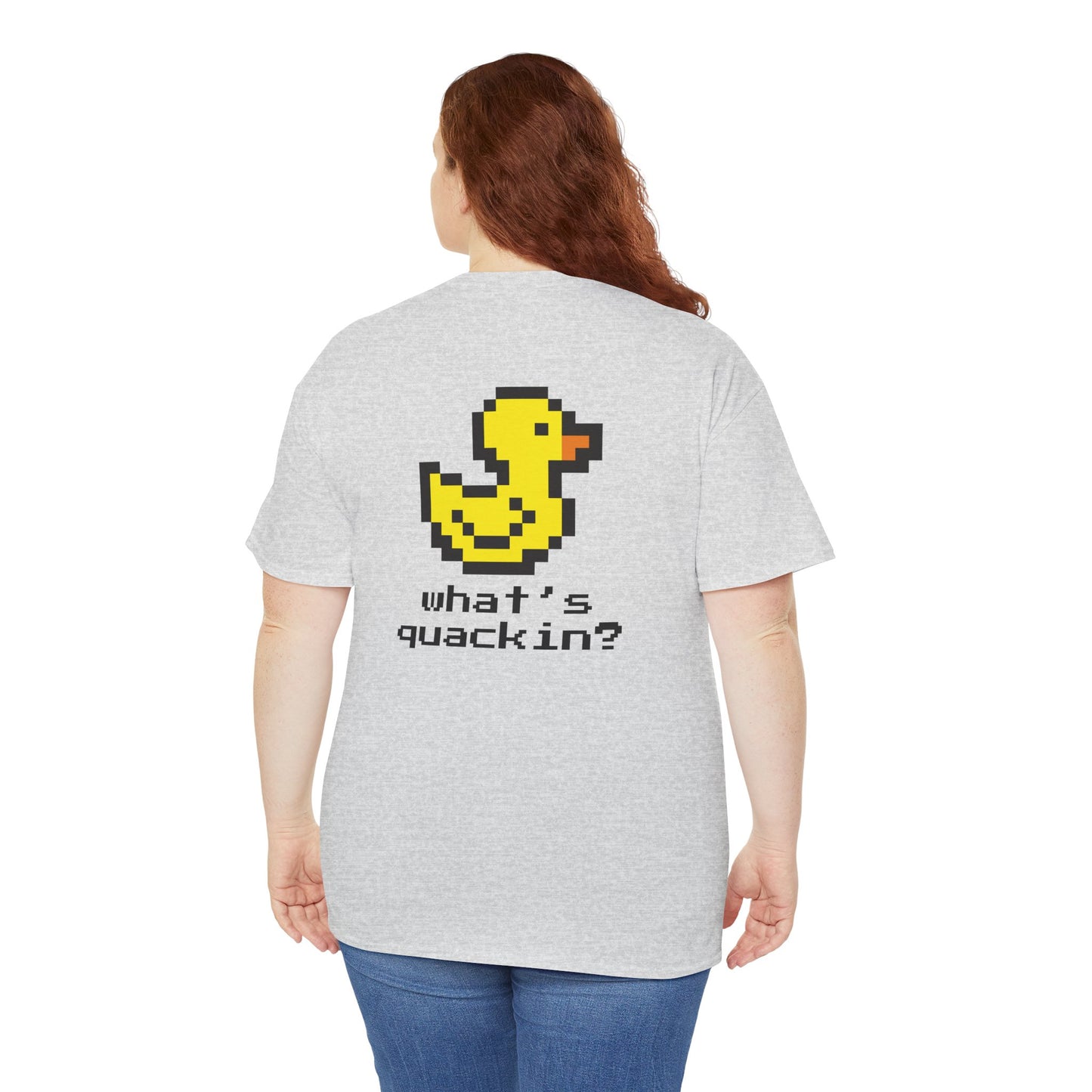 Retro Duck Graphic Unisex Heavy Cotton Tee - "What's Quackin'?"